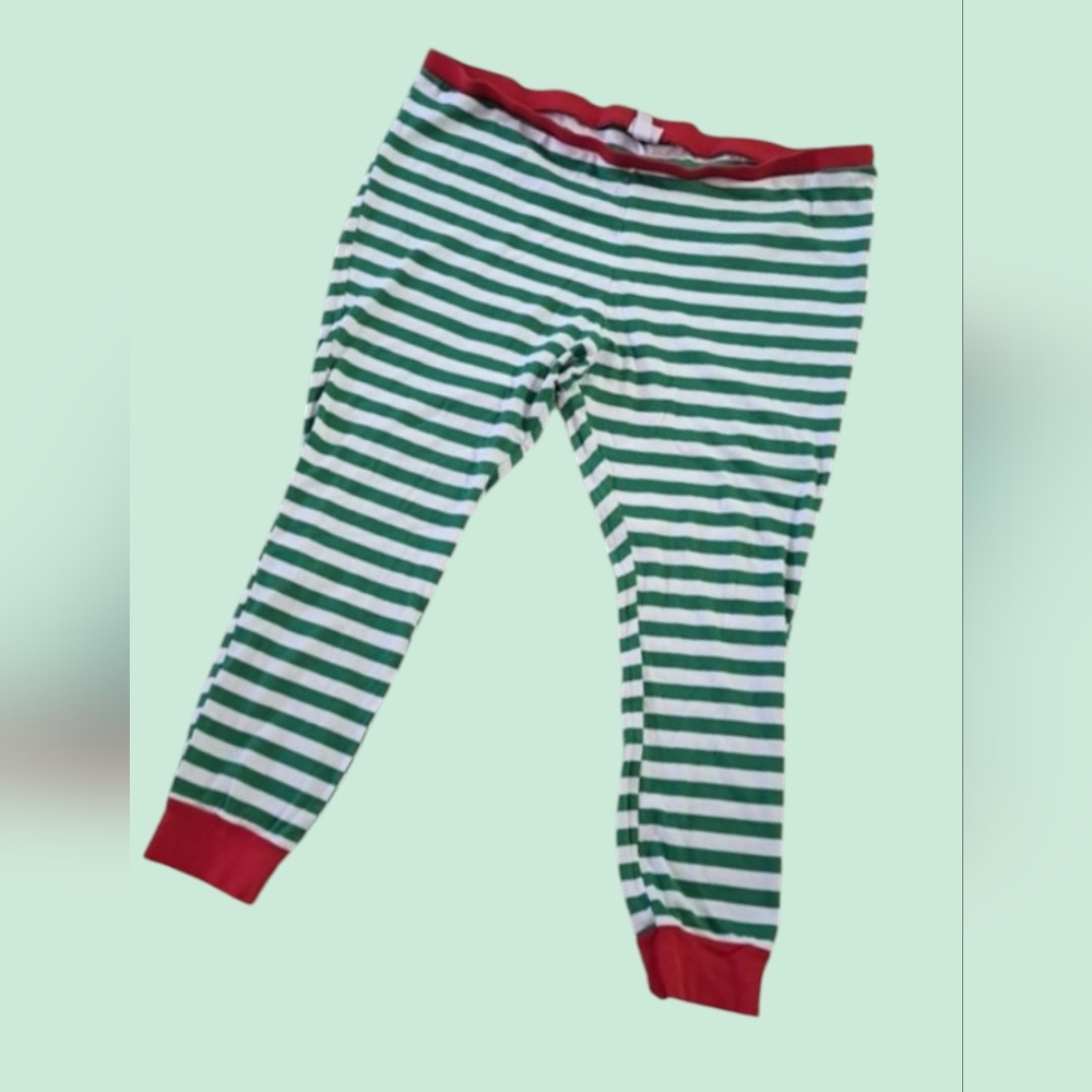 Wondershop Striped Green and White Pajamas with Red Accents Size 3X
